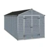 8x16ft Palram SkyLight Dark Grey Apex Shed -Lifetime Sales 12807311 9354831948673892