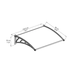 Palram - Canopia Canopy Neo 1350 Grey Twinwall -Lifetime Sales 12807312 1234833218003766