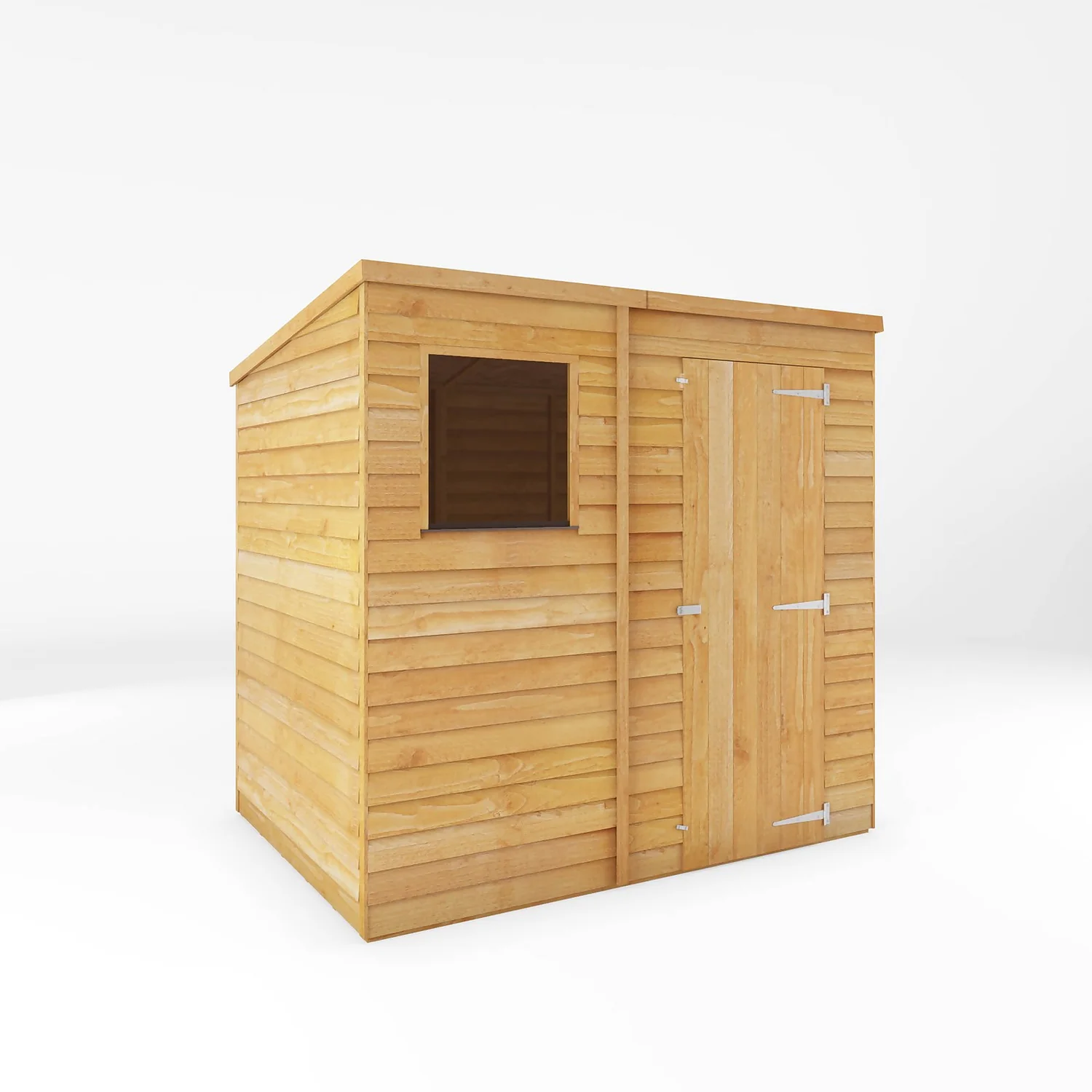 Mercia 7 X 5ft Overlap Pent Shed 3 Mercia 7 X 5ft Overlap Pent Shed