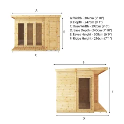 Mercia 10 X 8ft Garden Room With Side Shed -Lifetime Sales 12809386 8224983778843860