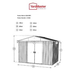 Yardmaster 10x10ft Apex Roof Metal Shed -Lifetime Sales 12809571 1664832954962026