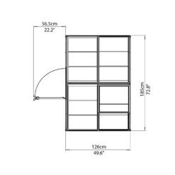 Palram 6 X 4ft Canopia Harmony Greenhouse - Silver -Lifetime Sales 12809807 1744832957729553