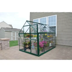 Palram 6 X 8ft Canopia Harmony Greenhouse - Green -Lifetime Sales 12810587 6764833169905408