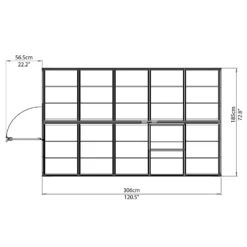 Palram 6 X 10ft Canopia Harmony Greenhouse - Silver -Lifetime Sales 12810851 1894845681765372