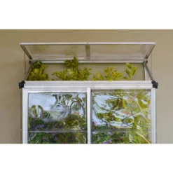 Palram - Canopia Lean To Grow House 4X2 Silver Clear -Lifetime Sales 12810857 1774833200150844