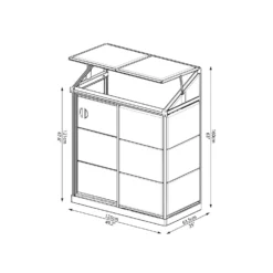 Palram - Canopia Lean To Grow House 4X2 Silver Clear -Lifetime Sales 12810857 8314833199899978