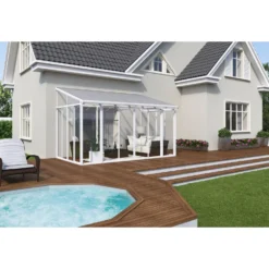 Palram Canopia Sanremo 10 X 14ft Conservatory - White -Lifetime Sales 12810862 6094833199766799