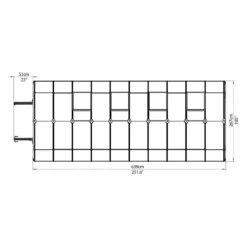 Palram 8 X 20ft Canopia Grand Gardener Greenhouse - Green -Lifetime Sales 12810865 3834833196591629
