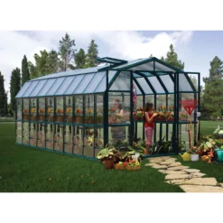 Palram 8 X 20ft Canopia Grand Gardener Greenhouse - Green -Lifetime Sales 12810865 6604833196180521