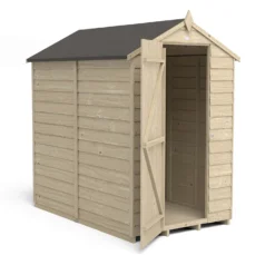 Forest Overlap 6 X 4ft Pressure Treated Apex Shed - No Window -Lifetime Sales 12810887 8474833194391630