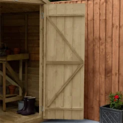 Forest Overlap 6 X 4ft Pressure Treated Apex Shed - No Window -Lifetime Sales 12810887 9874833194714259