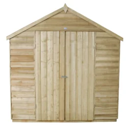 7x5ft Forest Natural Timber Overlap Pent Pressure Treated Wooden Shed -Lifetime Sales 12810896 1554833193957803