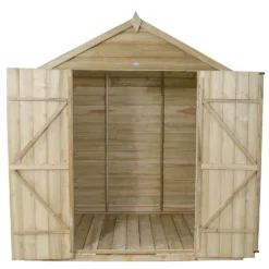 7x5ft Forest Natural Timber Overlap Pent Pressure Treated Wooden Shed -Lifetime Sales 12810896 1614833194205144