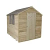 8x6ft Forest Natural Timber Overlap Apex Pressure Treated Wooden Shed -Lifetime Sales 12810904 1024845600137286