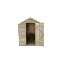 8x6ft Forest Natural Timber Overlap Apex Pressure Treated Wooden Shed -Lifetime Sales 12810904 6314845600274914