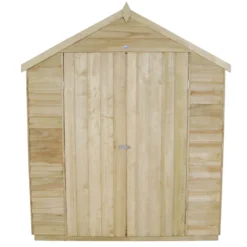 Forest Overlap 8 X 6ft Pressure Treated Apex Shed - Double Door -Lifetime Sales 12810912 8984833194461956