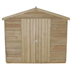 8x12ft Forest Natural Timber Overlap Apex Wooden Workshop -Lifetime Sales 12810929 1454833199244508