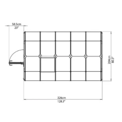 Palram 6 X 10ft Canopia Eco Grow Greenhouse - Green -Lifetime Sales 12810957 5154833194805552