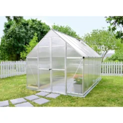 Palram 8 X 12ft Canopia Essence Greenhouse - Silver 14 Palram 8 X 12ft Canopia Essence Greenhouse - Silver -Lifetime Sales 12810970 2824833196568469