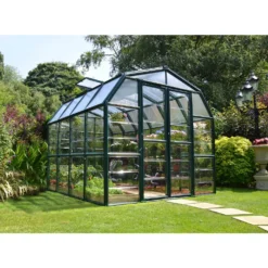Palram 8 X 8ft Canopia Grand Gardener Greenhouse - Green -Lifetime Sales 12810982 1684833199784232