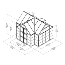 Palram - Canopia Victory Orangery Garden Chalet -Lifetime Sales 12811090 1464833201783420