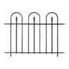 Triple Arch Finial Fence Section Black -Lifetime Sales 12812572 1854856744604747