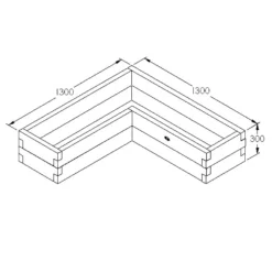 Forest Garden Wooden Caledonian Corner Raised Bed -Lifetime Sales 12812604 7354957341122745