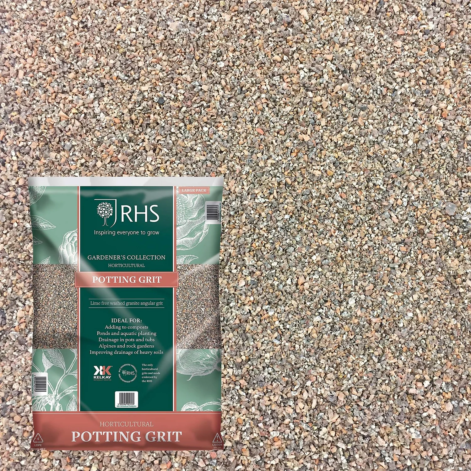 RHS Horticultural Potting Grit Large Pack - 20kg 3 RHS Horticultural Potting Grit Large Pack - 20kg