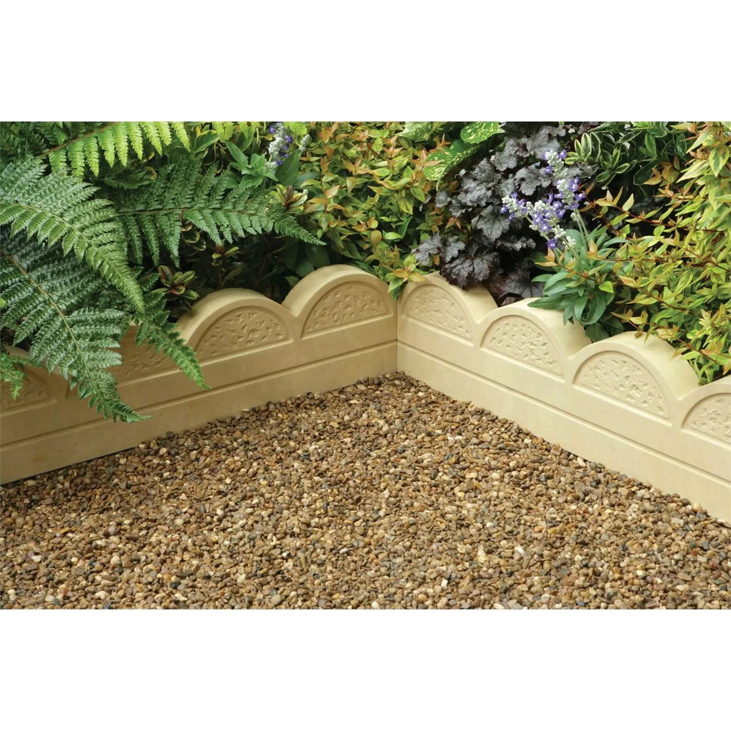 Stylish Stone Wave Top Edging 600mm - Gold 3 Stylish Stone Wave Top Edging 600mm - Gold