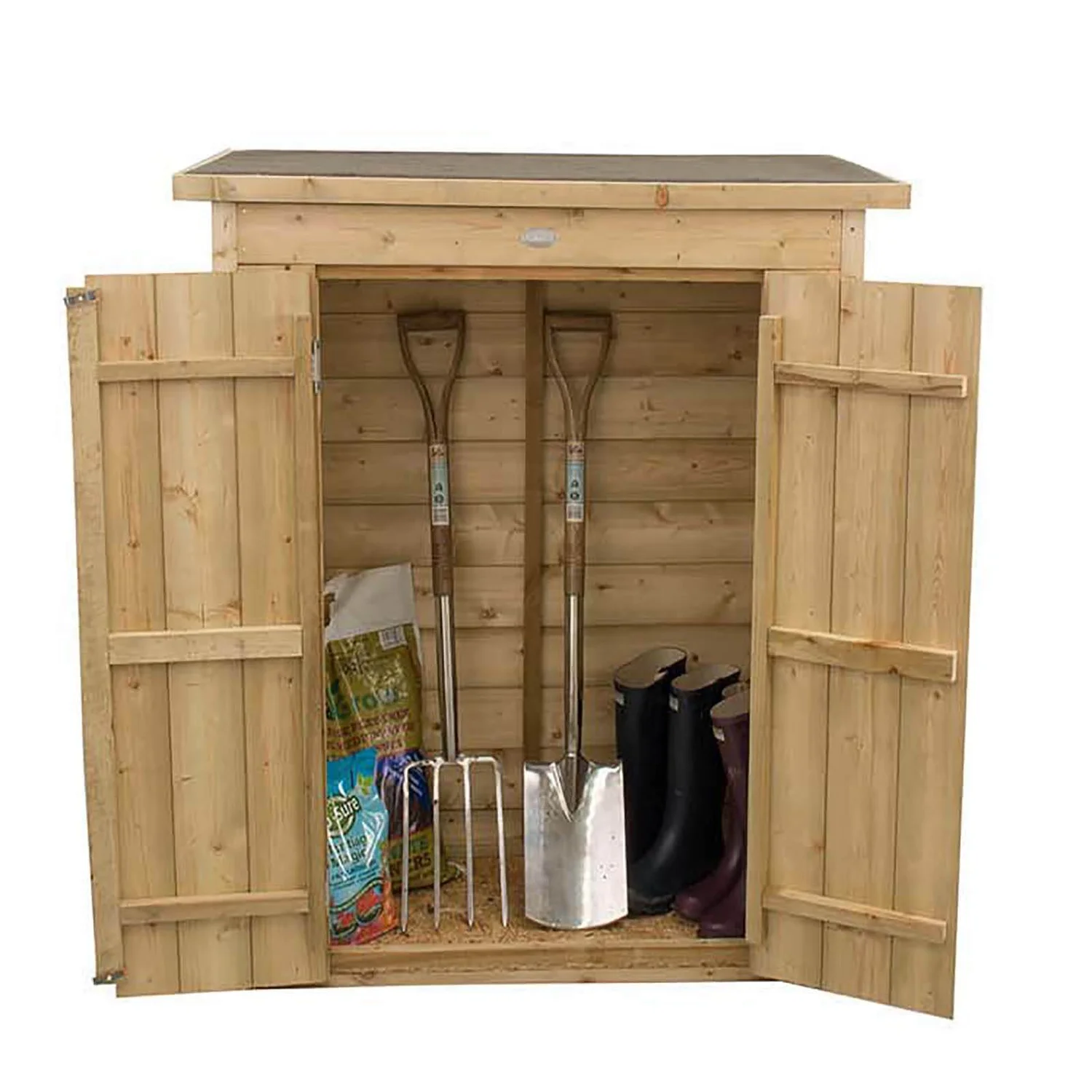 Forest Garden Wooden Shiplap Pent Garden Store 4 Forest Garden Wooden Shiplap Pent Garden Store - Image 2