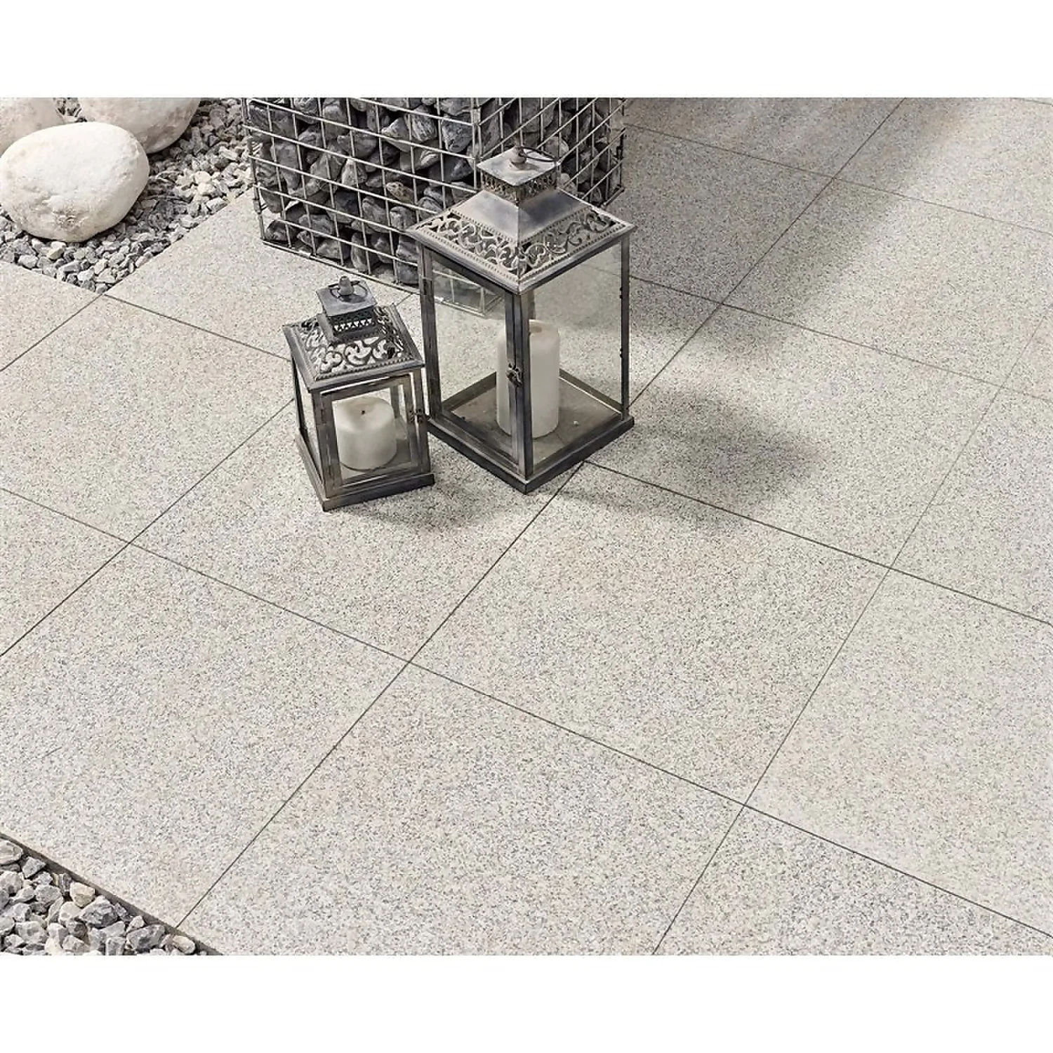 Stylish Stone Granite Paving 400 X 400mm - Light Grey (Full Pack) 3 Stylish Stone Granite Paving 400 X 400mm - Light Grey (Full Pack)