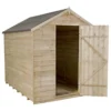 8x6ft Forest Wooden Overlap Pressure Treated Apex Shed -incl. Installation -Lifetime Sales 12814915 1444845696297639
