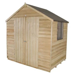 7x5ft Forest Wooden Overlap Pressure Treated Apex Shed -incl. Installation -Lifetime Sales 12814918 8914845696583797