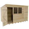 10x6ft Forest Wooden Overlap Pressure Treated Pent Shed -incl. Installation -Lifetime Sales 12815042 1034845697770474