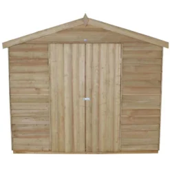 12x8ft Forest Wooden Overlap Pressure Treated Apex Shed -incl. Installation -Lifetime Sales 12815043 1394845697640457