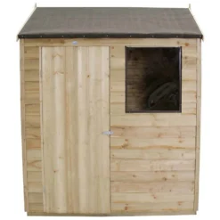 6x4ft Forest Wooden Overlap Pressure Treated Reverse Apex Shed -incl. Installation 15 6x4ft Forest Wooden Overlap Pressure Treated Reverse Apex Shed -incl. Installation -Lifetime Sales 12815051 1424846118501154
