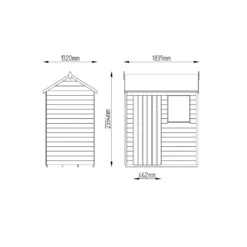 6x4ft Forest Wooden Overlap Pressure Treated Reverse Apex Shed -incl. Installation 19 6x4ft Forest Wooden Overlap Pressure Treated Reverse Apex Shed -incl. Installation -Lifetime Sales 12815051 5034846118602170