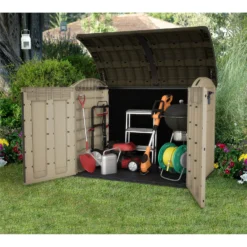 Keter Store It Out Ultra Outdoor Garden Storage Shed - Beige & Brown - 2000L -Lifetime Sales 12815621 2154833203715627