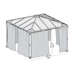 Palram Canopia Palermo 4300 Curtain Set -Lifetime Sales 12817223 1404833199163325