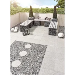 Stylish Stone Granite Paving 400 X 400mm - Light Grey -Lifetime Sales 12817633 1394845758393463