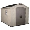 Keter Factor 8 X 11ft Outdoor Garden Apex Storage Shed - Beige/Brown -Lifetime Sales 12817718 1314895623388619