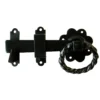 None Twisted Ring Handled Gate Latch - Black - 152mm -Lifetime Sales 12818663 1894831959693309