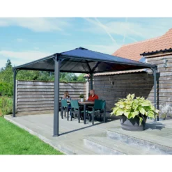Palram - Canopia Palermo 4300 Garden Gazebo Grey -Lifetime Sales 12819403 3184893347431752
