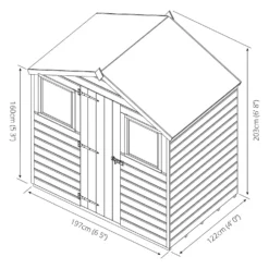 Mercia 4 X 6ft Shiplap Apex Wooden Shed -Lifetime Sales 12819925 1374949332351677