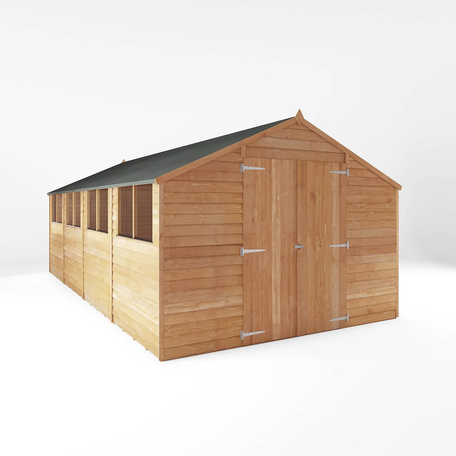 Mercia 20 X 10ft Overlap Apex Wooden Shed 3 Mercia 20 X 10ft Overlap Apex Wooden Shed