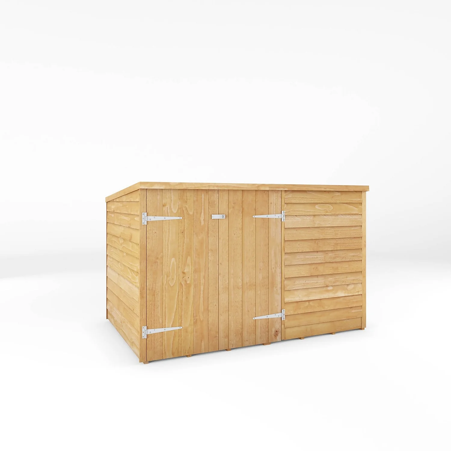 Mercia 6 X 4ft Overlap Pent Bike Shed 3 Mercia 6 X 4ft Overlap Pent Bike Shed