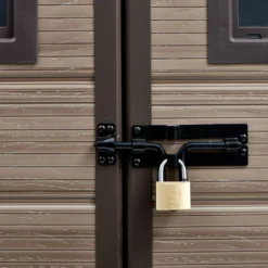 Keter Scala 6 X 8ft Outdoor Garden Apex Storage Shed - Brown -Lifetime Sales 12820748 7024909430978295