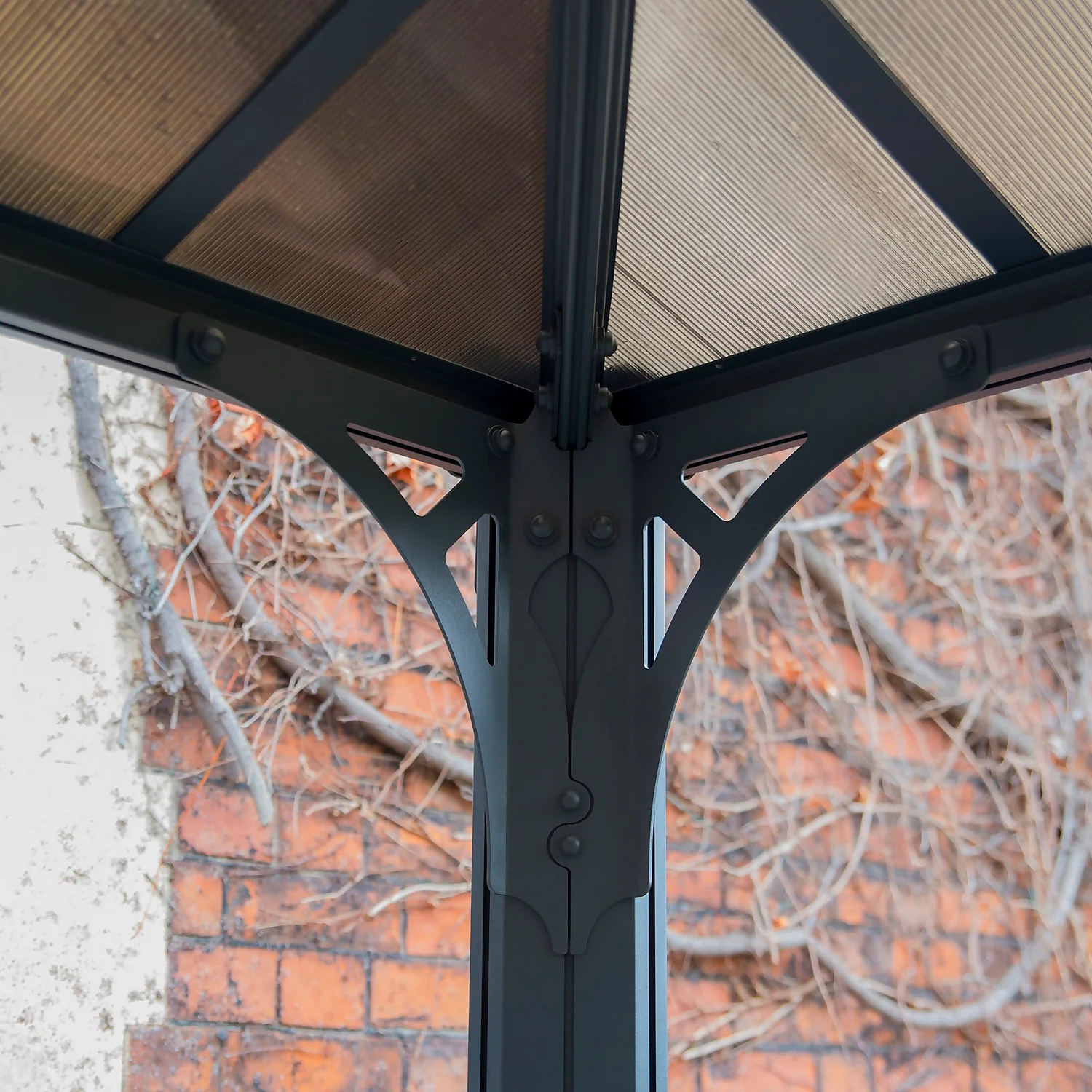 Palram - Canopia Martinique 5000 Garden Gazebo Grey Bronze 6 Palram - Canopia Martinique 5000 Garden Gazebo Grey Bronze - Image 4