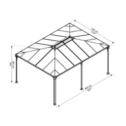 Palram - Canopia Martinique 5000 Garden Gazebo Grey Bronze 13 Palram - Canopia Martinique 5000 Garden Gazebo Grey Bronze -Lifetime Sales 12821926 9144924165003794