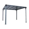 Palram - Canopia Milano 3000 Garden Gazebo Grey Bronze -Lifetime Sales 12821927 9304831431849888